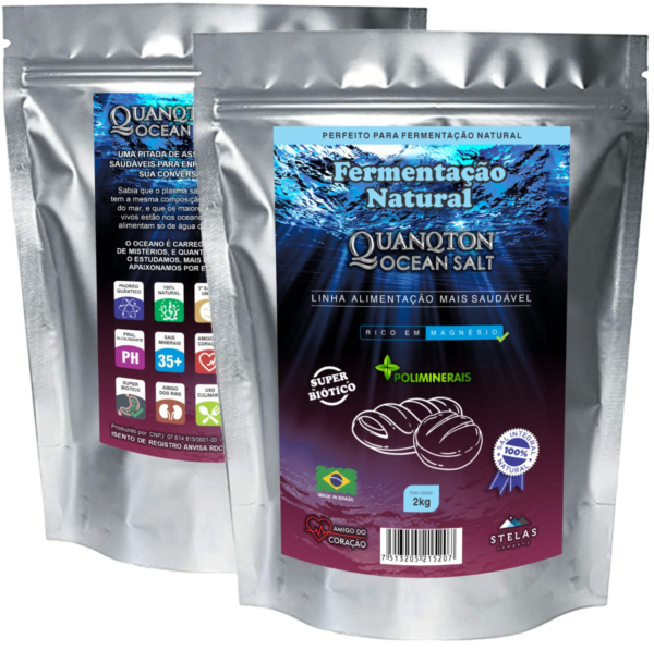 QuanQton Ocean Salt Integral - Fermentação Natural 2Kg