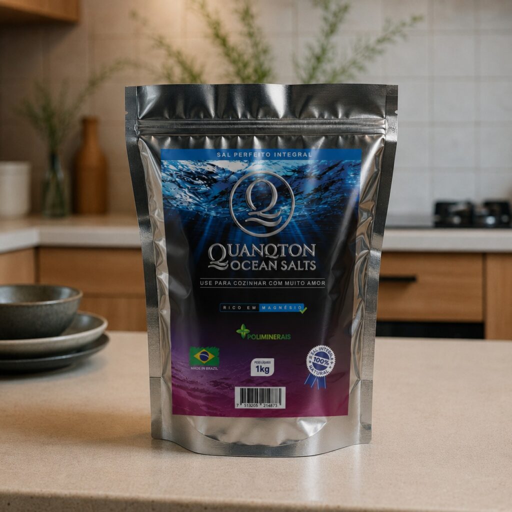 QuanQton Ocean Salt Integral – Culinário 1kg