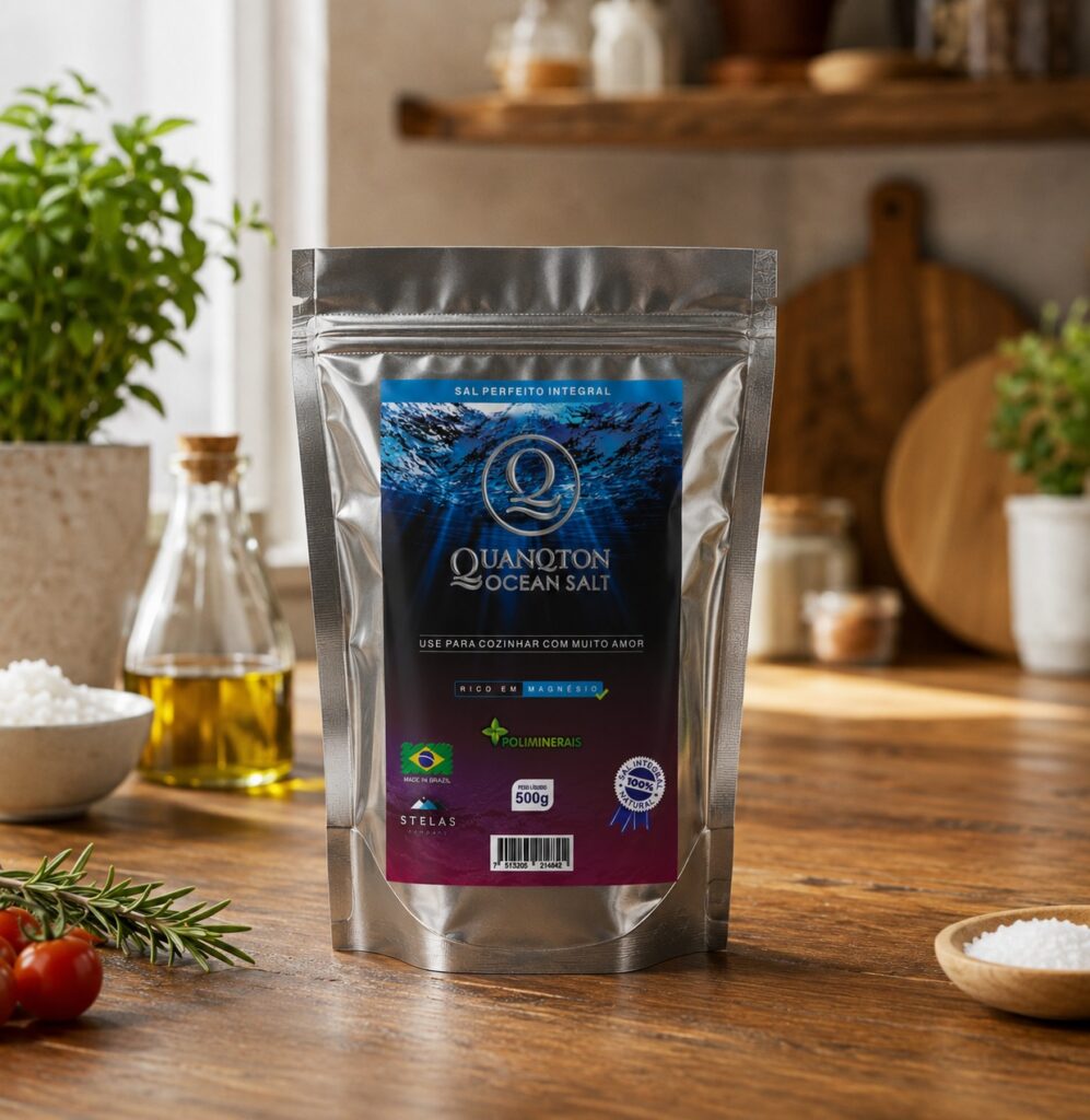 QuanQton Ocean Salt Integral – Culinário 500g